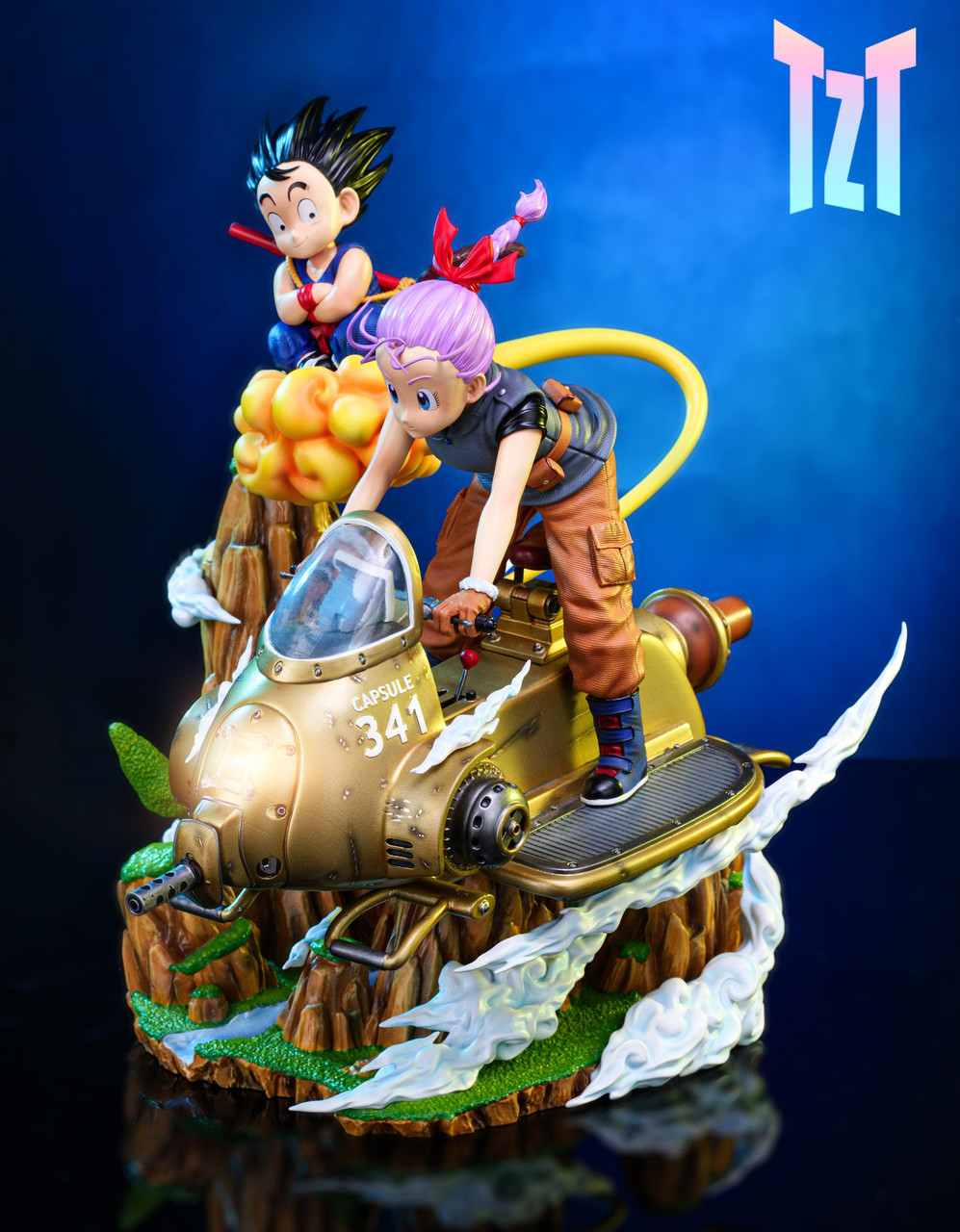 Pre-order * TZT Studio Dragon Ball Goku＆ Bulma Resin Statue