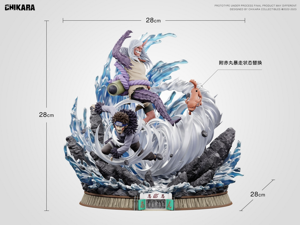 サンケンロック KS スタチュー フィギュア Pre-order * Chikara Studio Naruto Inuzuka Kiba VS Sakon and Ukon