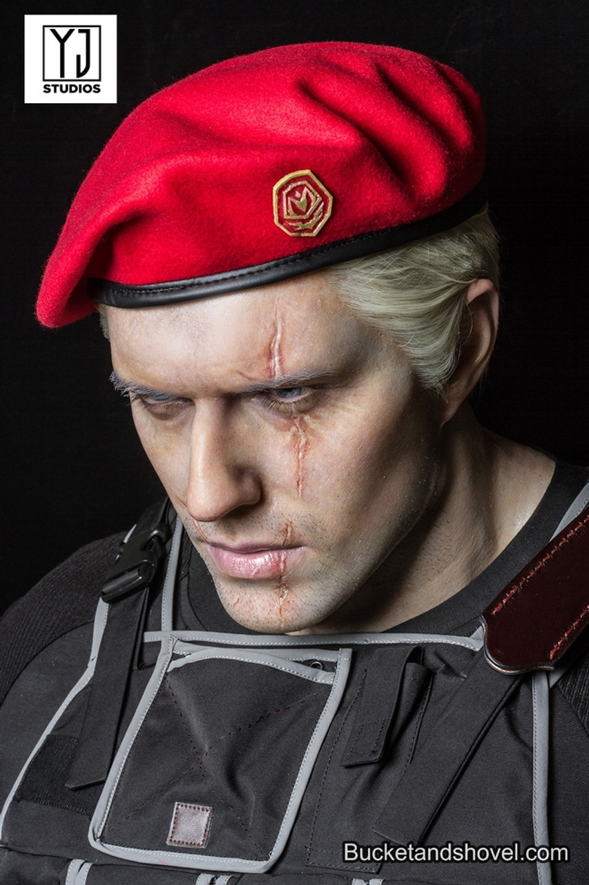 Resident Evil 4 Remake Jack Krauser Cosplay Beret Hat Cap Fancy Dress Party  Prop