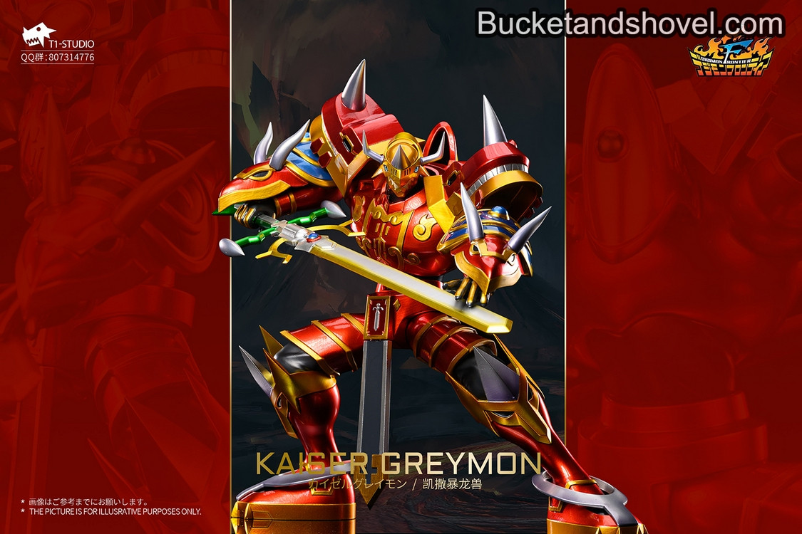 Pre-order * T1 Studio Digimon Kaiser Greymon Resin Statue