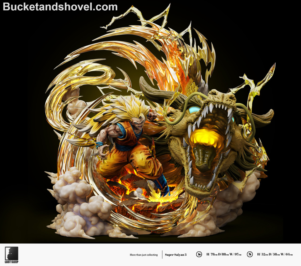 Break Studio Dragon Ball SSJ3 Goku Resin Statue