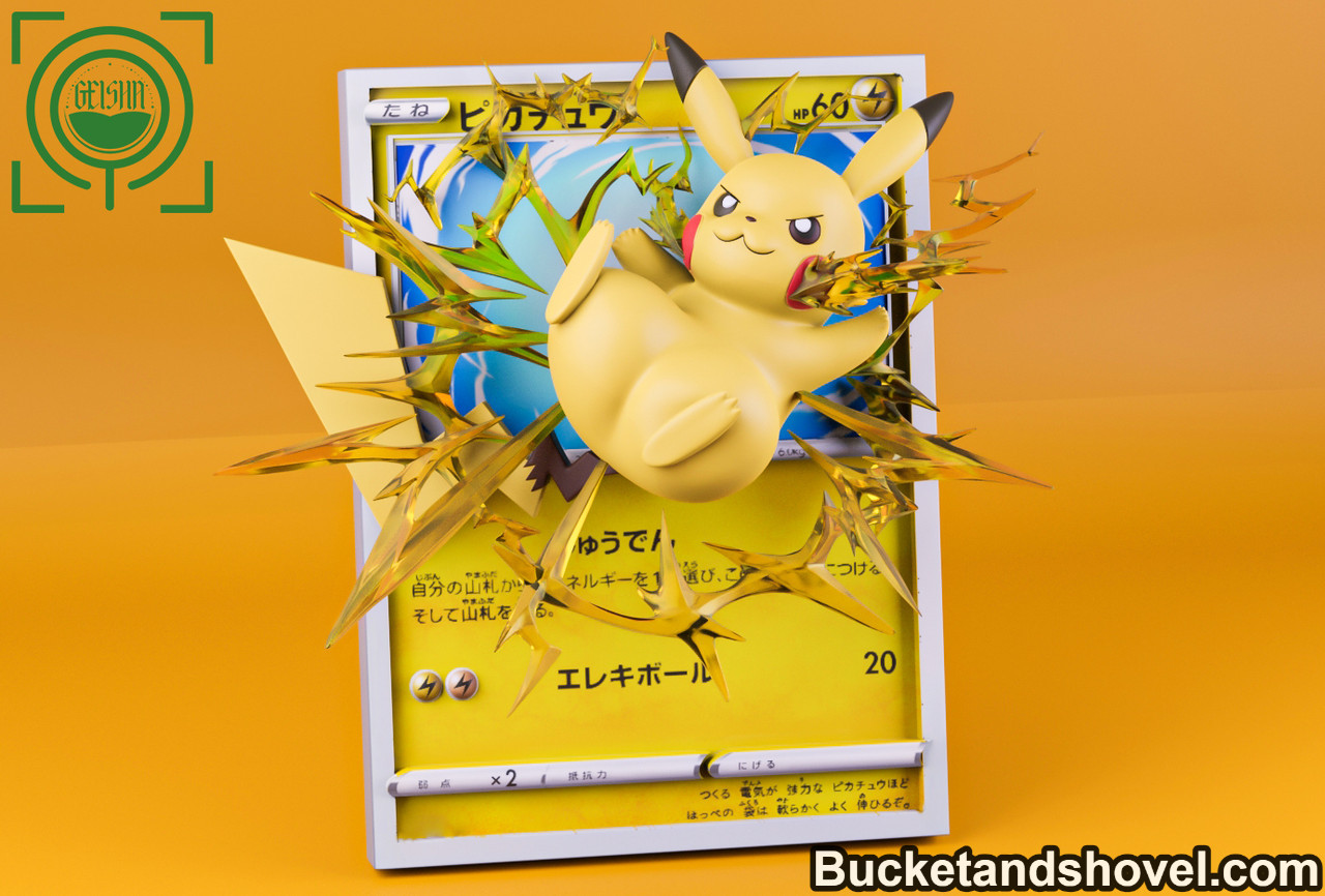 Pikachu make sculpture - Pokemon Resin Statue - Newbra Studios [In