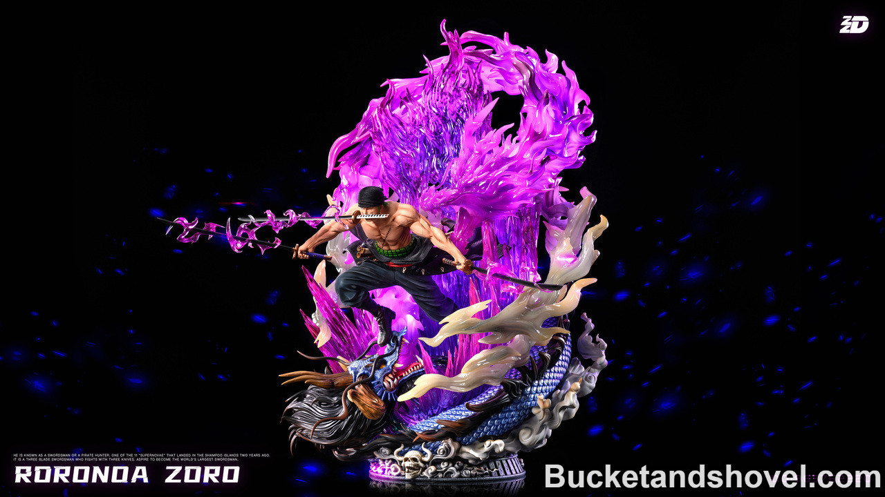 Pre-order * ZZDD Studio One Piece 1/6 Zoro with LED Resin Statue