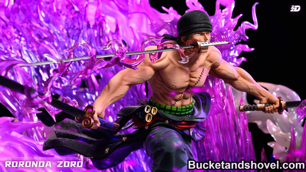 Pre-order * ZZDD Studio One Piece 1/6 Zoro with LED Resin Statue