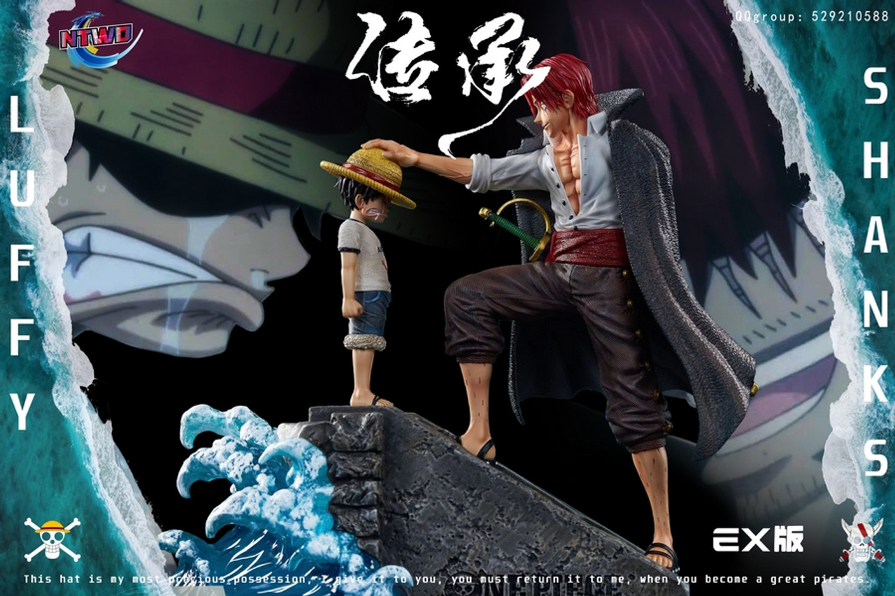Figurine One Piece - Luffy And Shanks 