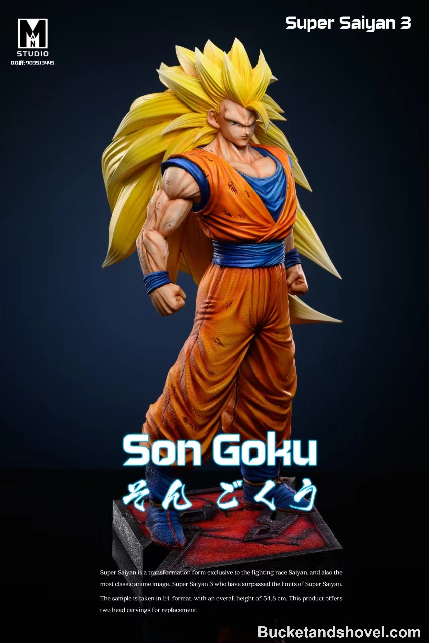 Pre-order * Man Studio Dragon Ball 1/4 SS3 Goku Resin Statue