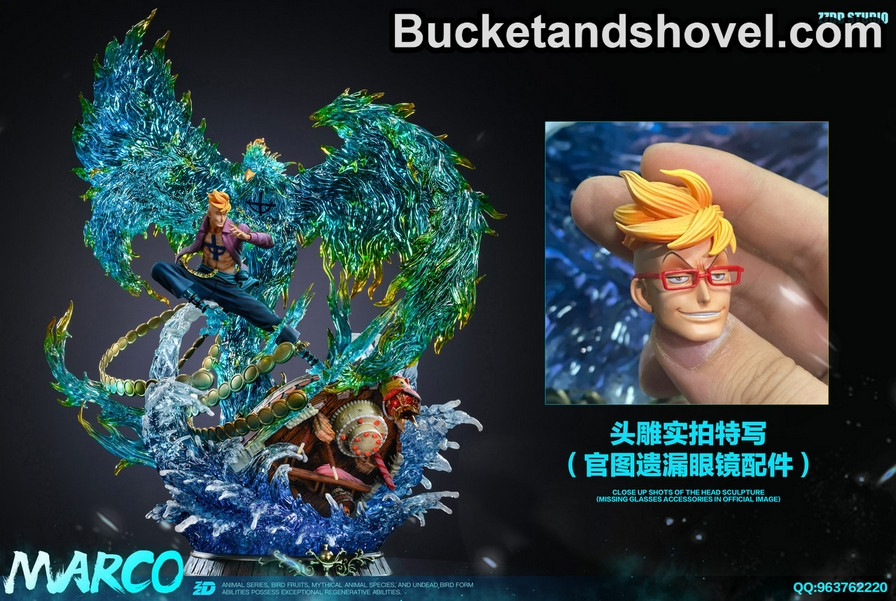 Pre-order * ZZDD Studio One Piece Marco the Phoenix Resin Statue
