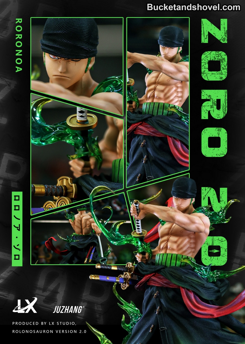 Pre-order * LX Studio One Piece Zoro 2.0 Resin Statue - Bucket&Shovel