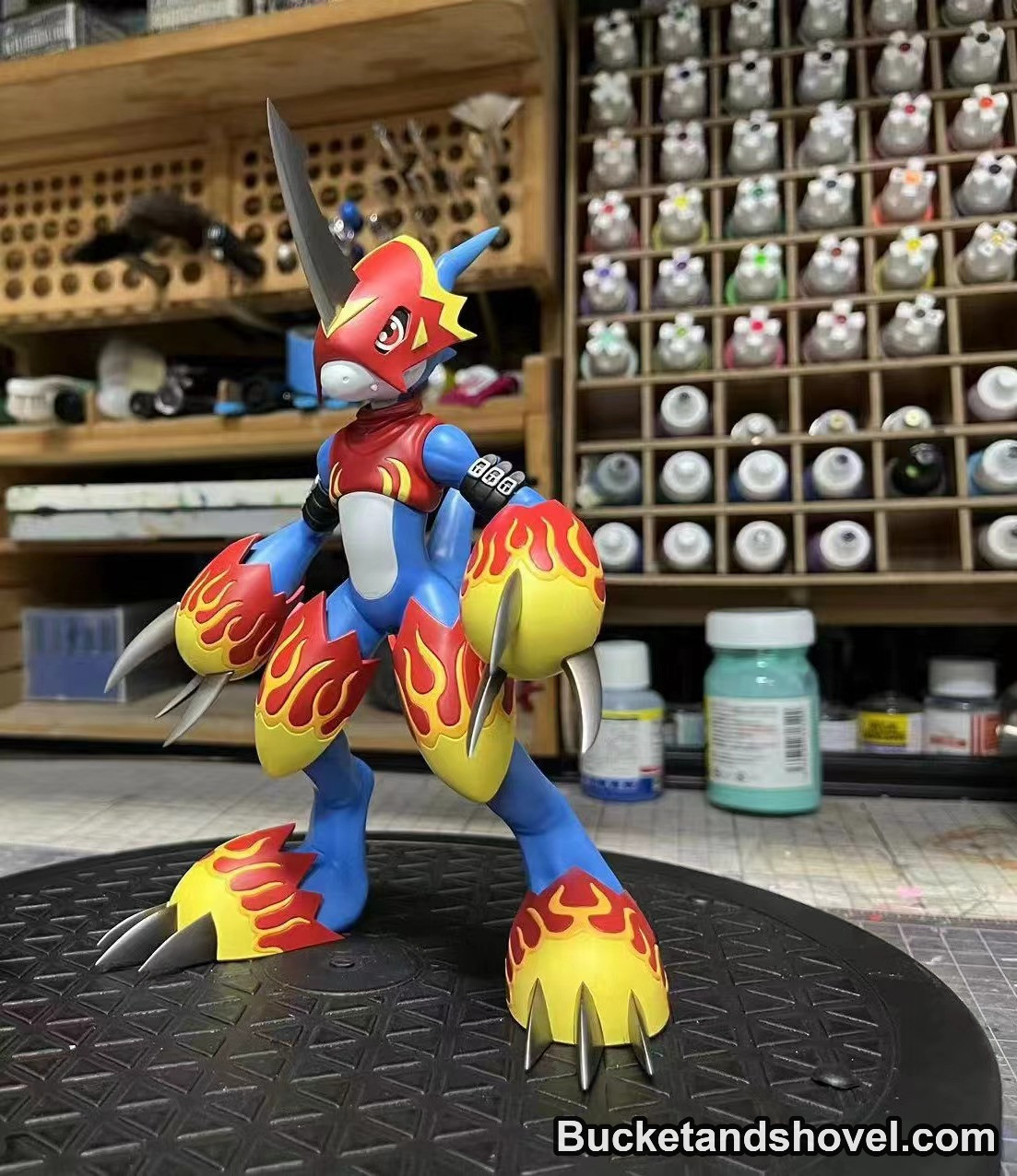 Pre-order * Huanxing Studio Digimon Fladramon Resin Statue