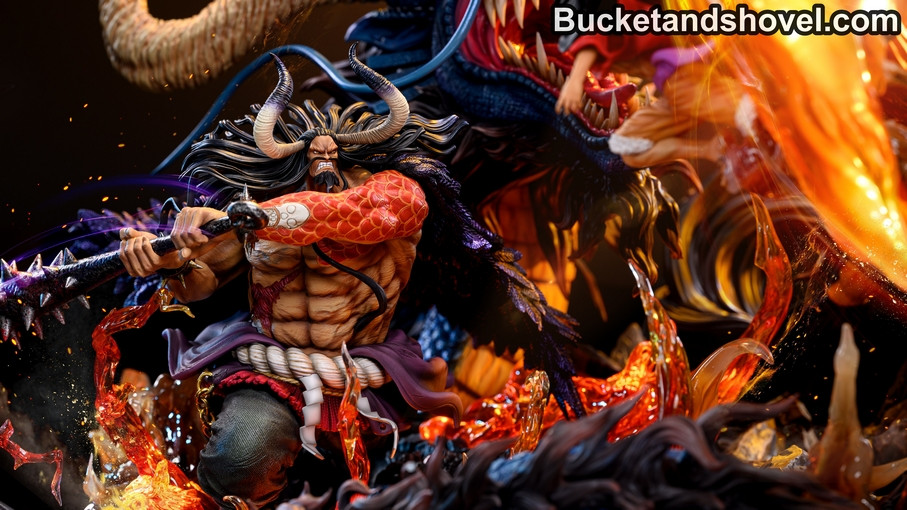 Ventus Studio ワノ国ルフィ ガレージキット Pre-order * Ventus Studio One Piece Kaido VS Luffy Resin Statue