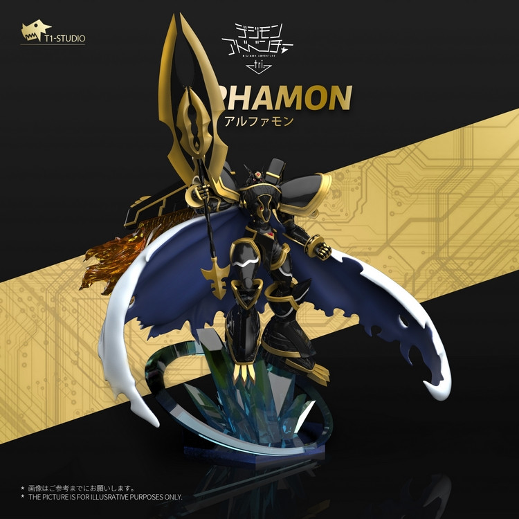 Pre-order * T1 Studio Digimon Alphamon: Ouryuken Resin Statue