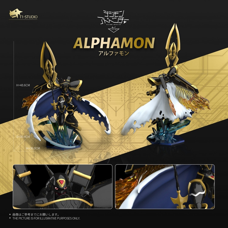 Pre-order * T1 Studio Digimon Alphamon: Ouryuken Resin Statue