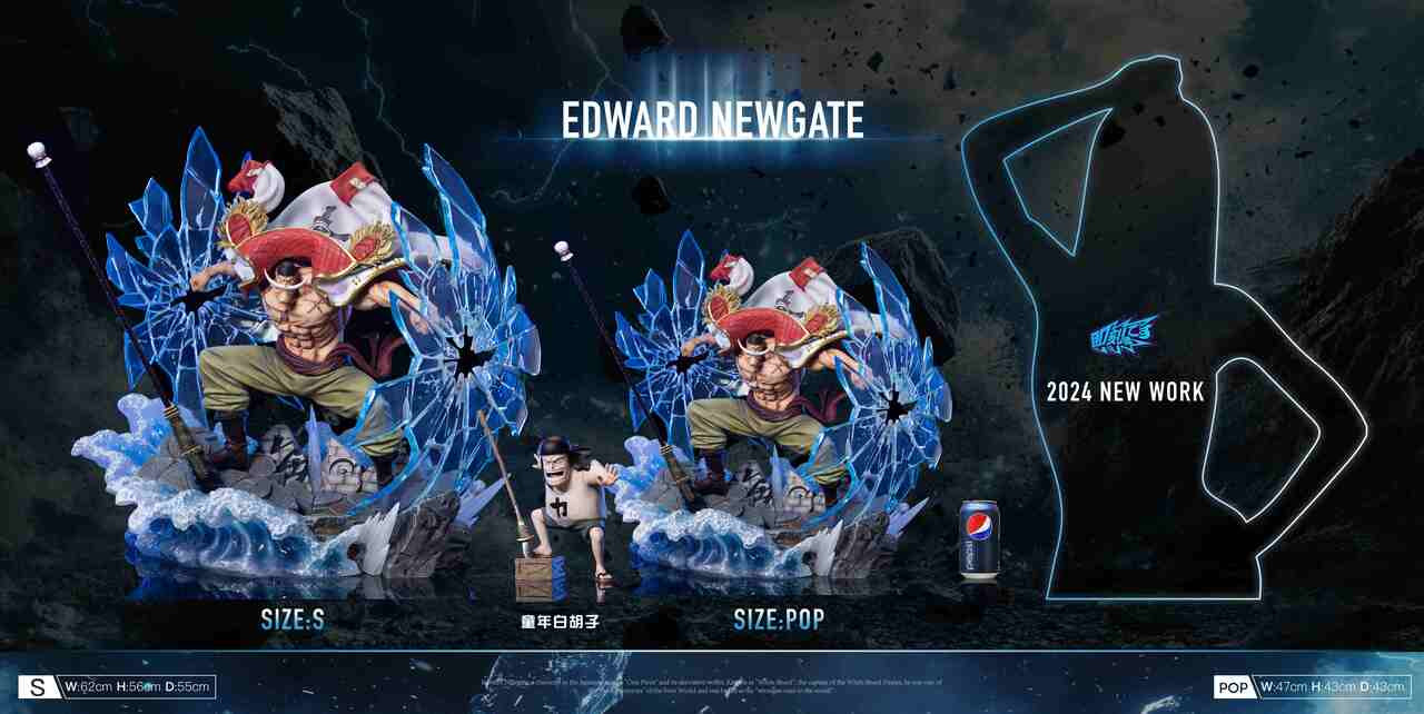 Pre-order * Jike Studio One Piece Edward Newgate Resin Statue