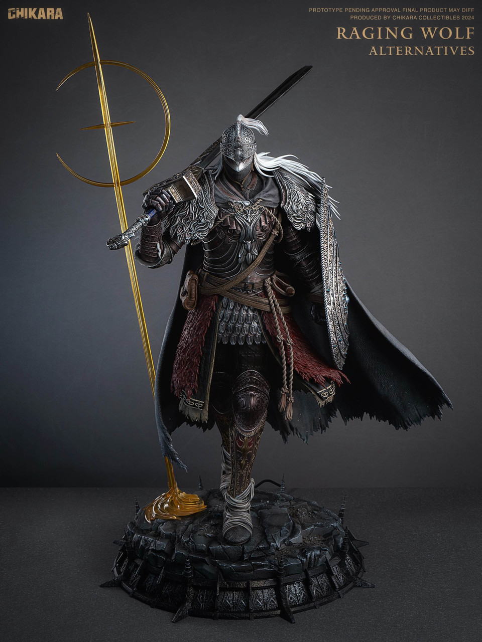 Pre-order * Chikara Studio Elden Ring Raging Wolf Helm Resin