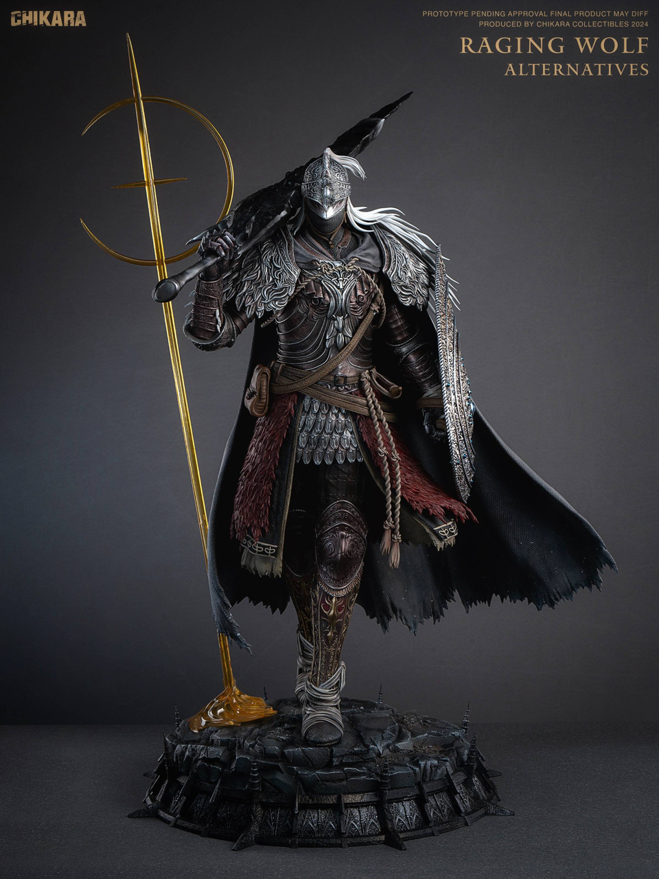 Pre-order * Chikara Studio Elden Ring Raging Wolf Helm Resin