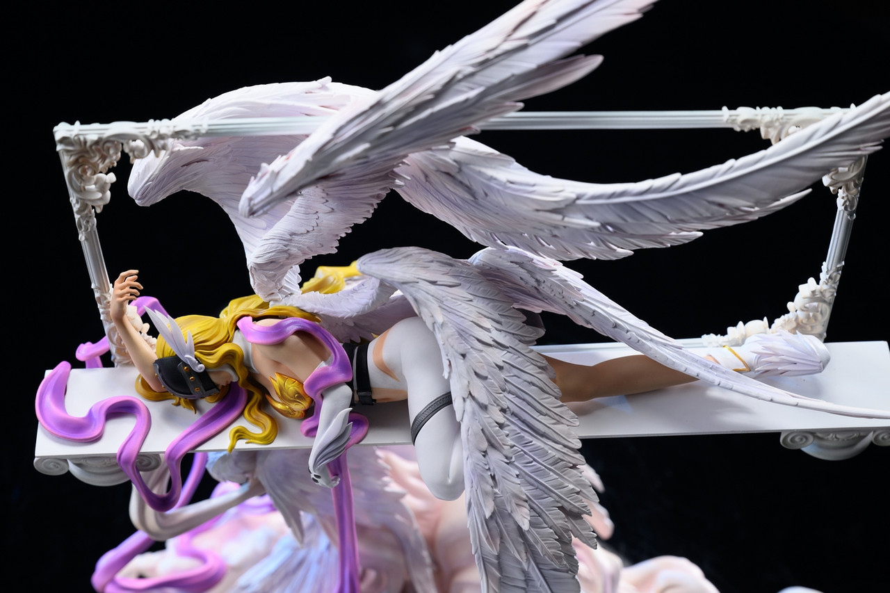 デジモン QY-STUDIO デビモン フィギュア Pre-order * QY Studio Digimon Angewomon Resin Statue - Bucket&Shovel