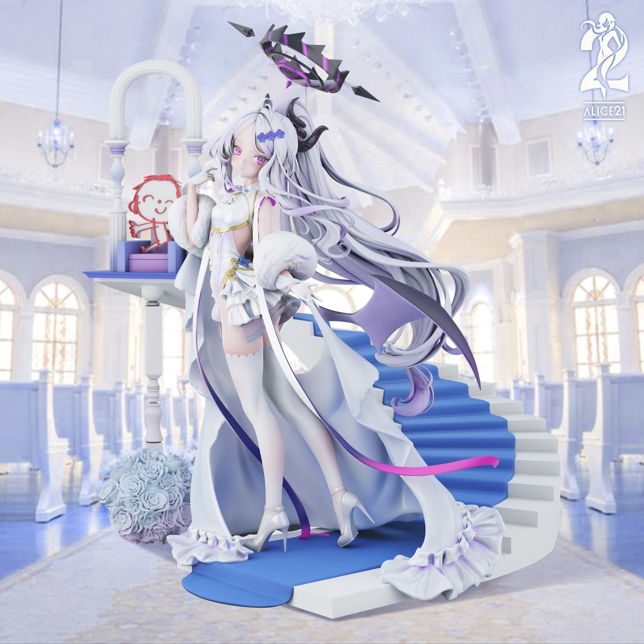 HINA  Pre-order * Alice21 Studio Blue Archive White Wedding Dress
