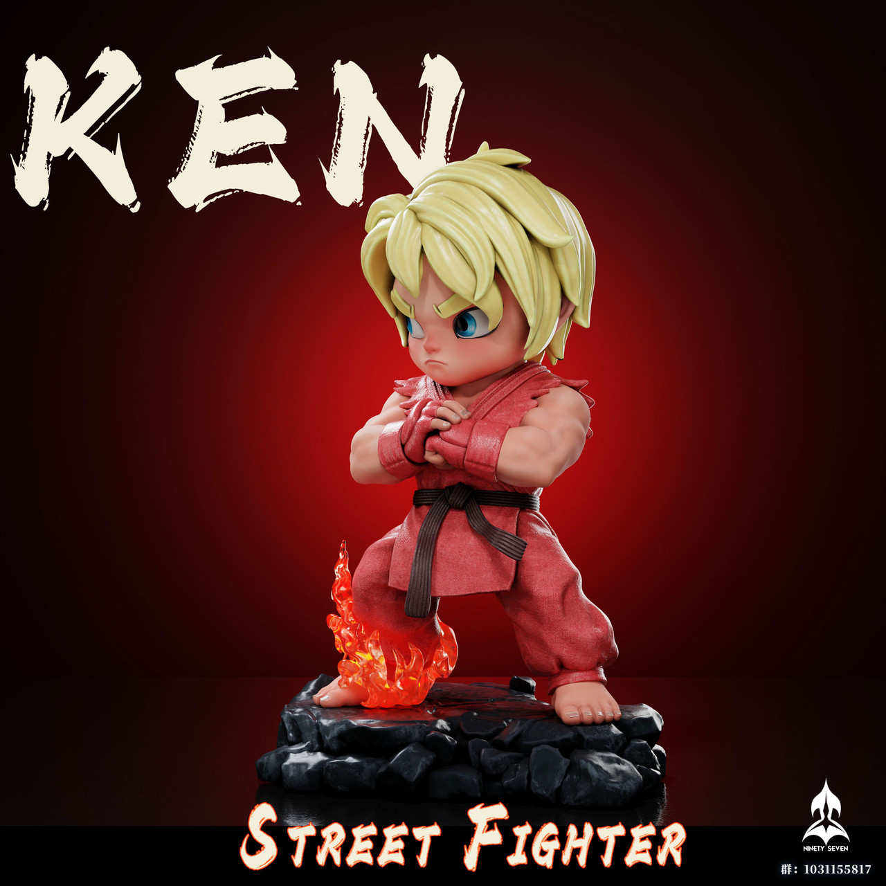 Pre-order * Ninetyseven Studio Street Fighter Ryu&Ken Resin Statue