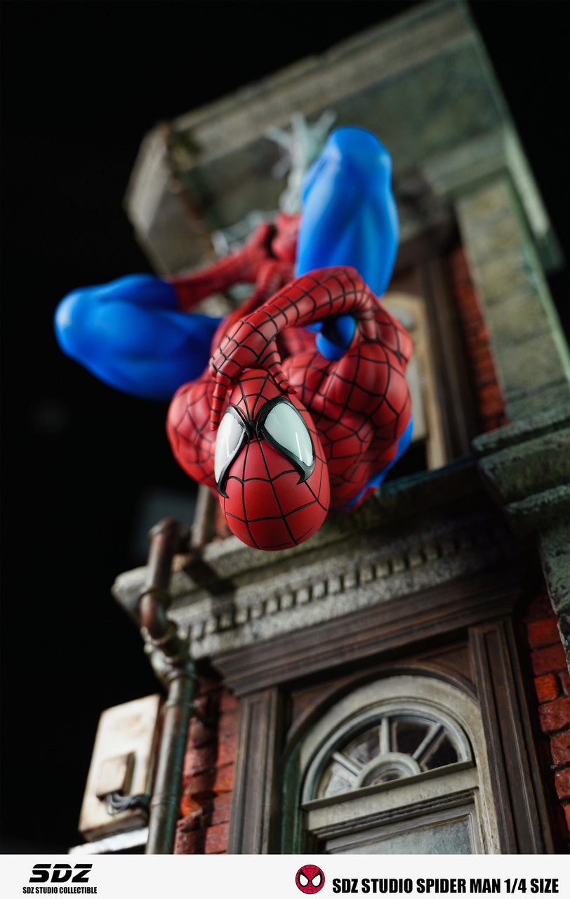 ジオラマコレクション 360spider Pre-order * SDZ Studio Marvel Upside down Spider Man Resin