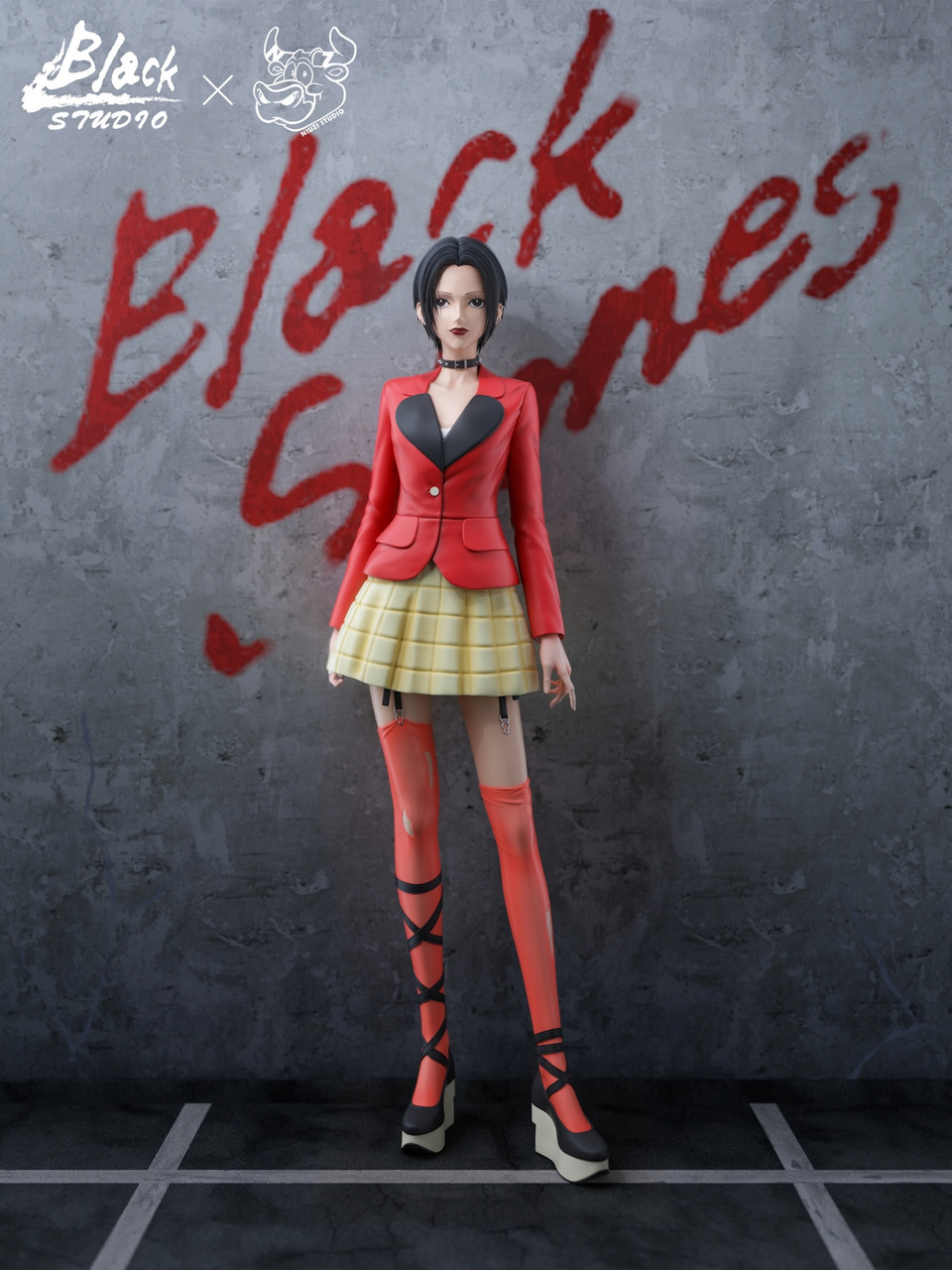 【NANA】 In Stock * Black Studio NANA BLACK Stone Resin Statue - Bucket&Shovel