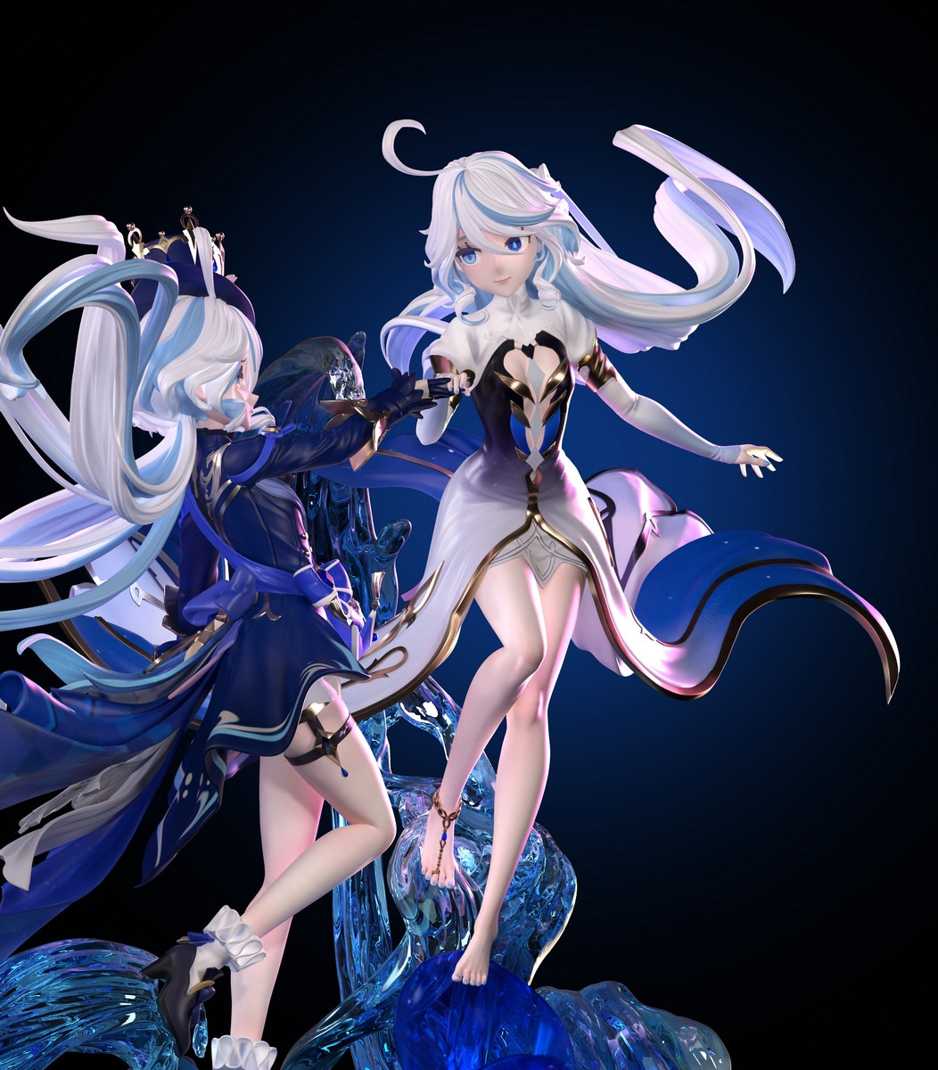 【希少】X-PLUS エクスプラス ミナトン　ポリレジン製スタチュー フィギュア 11*Pre-order * Hajimi Studio Genshin impact Furina/Focalors Resin