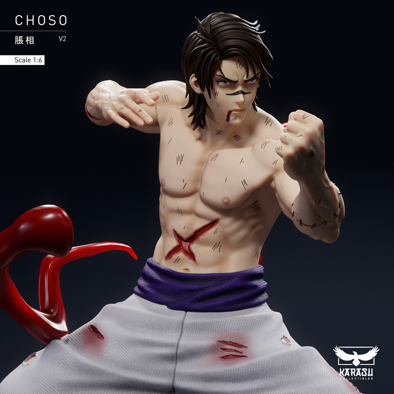 Pre-order * Karasu Studio Jujutsu Kaisen Choso 2.0 Resin