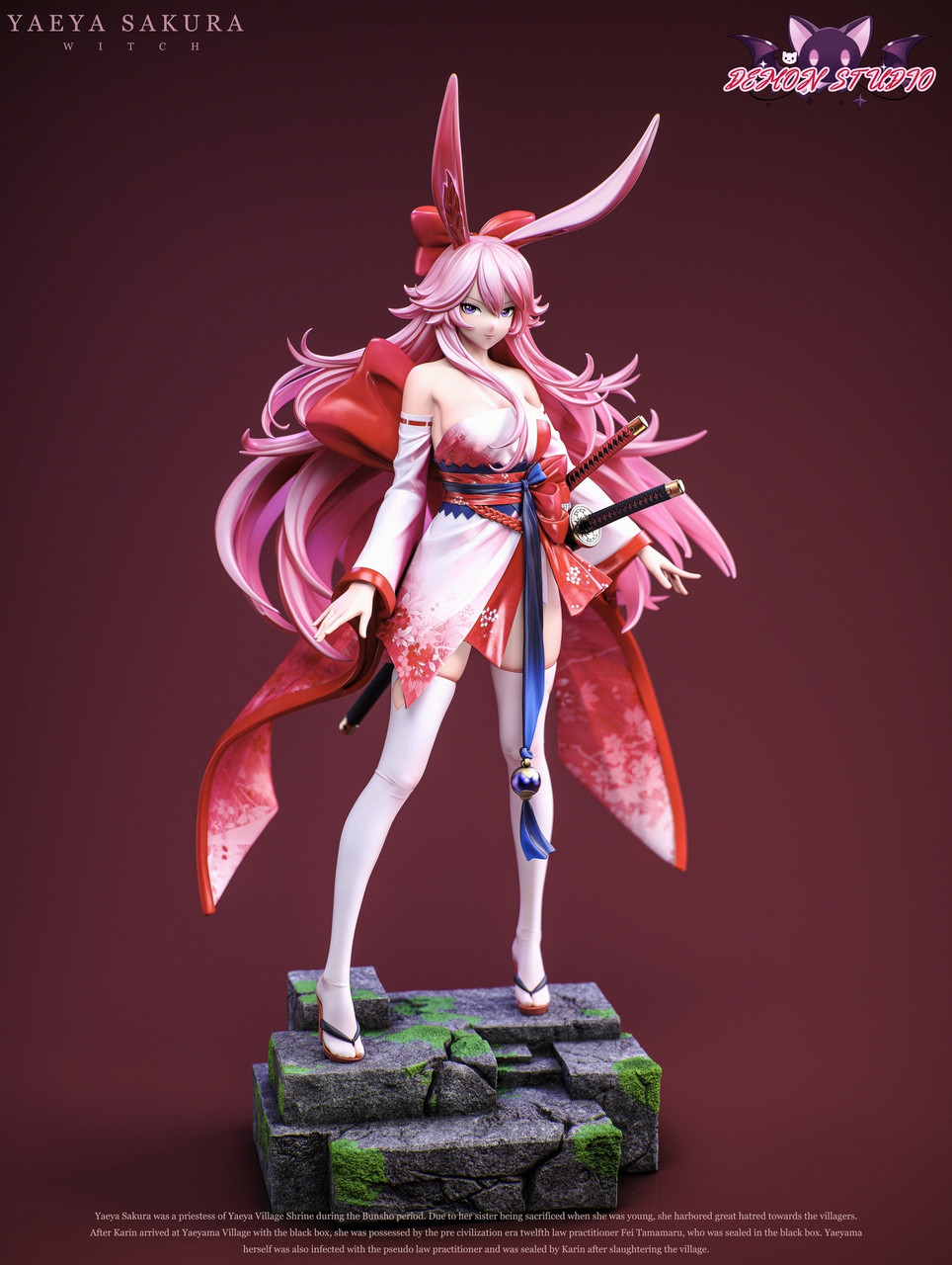Pre-order * Demon studio Honkai Impact 3 Pink Hair Witch Yae