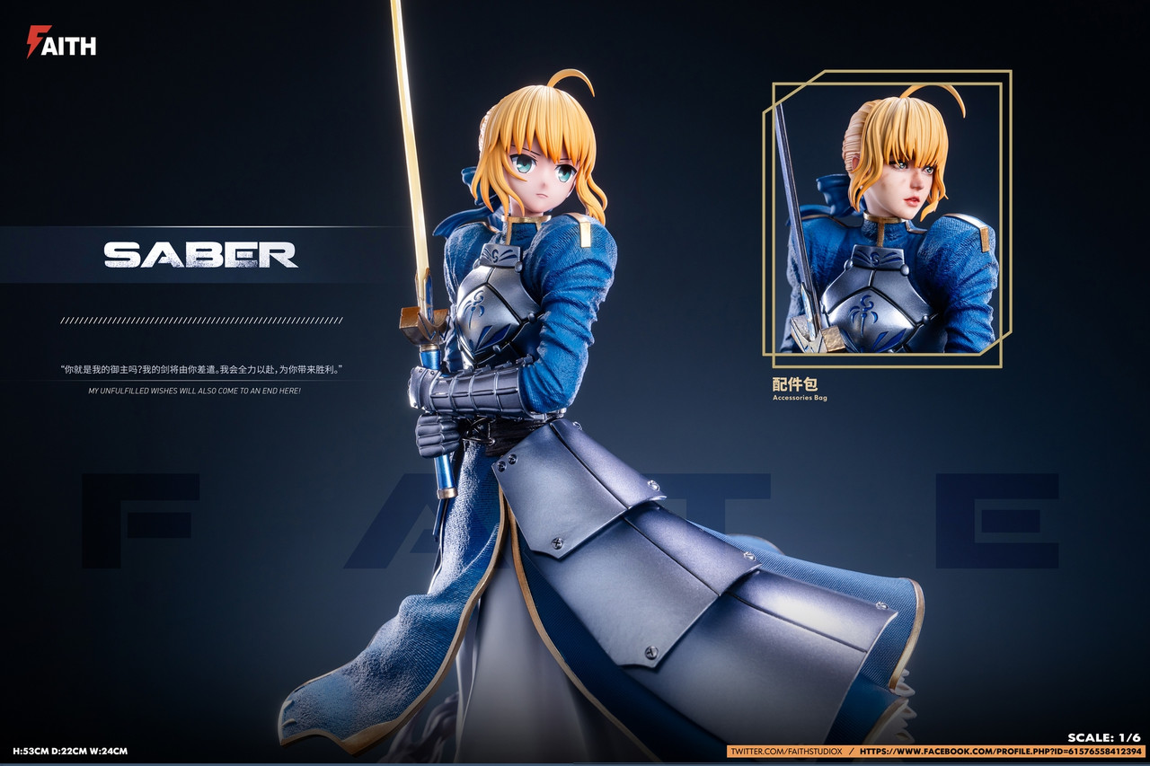 Pre-order * Faith Studio Fate N003-Saber Resin Statue - Bucket&Shovel