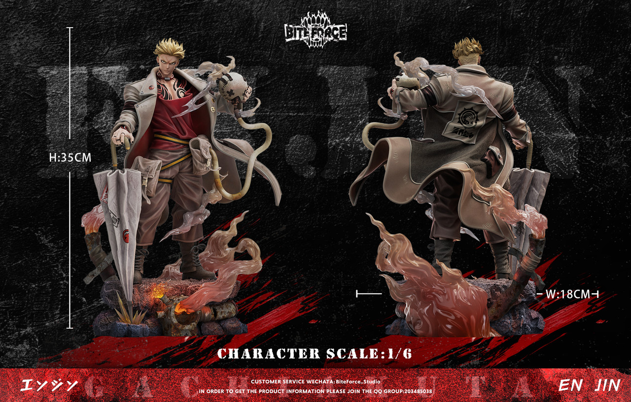 INSPIRE アレクサンダー大塚 ダイエットブッチャーコラボ フィギュア Overselling * Bite Force Studio GACHIAKUTA Enjin Resin Statue