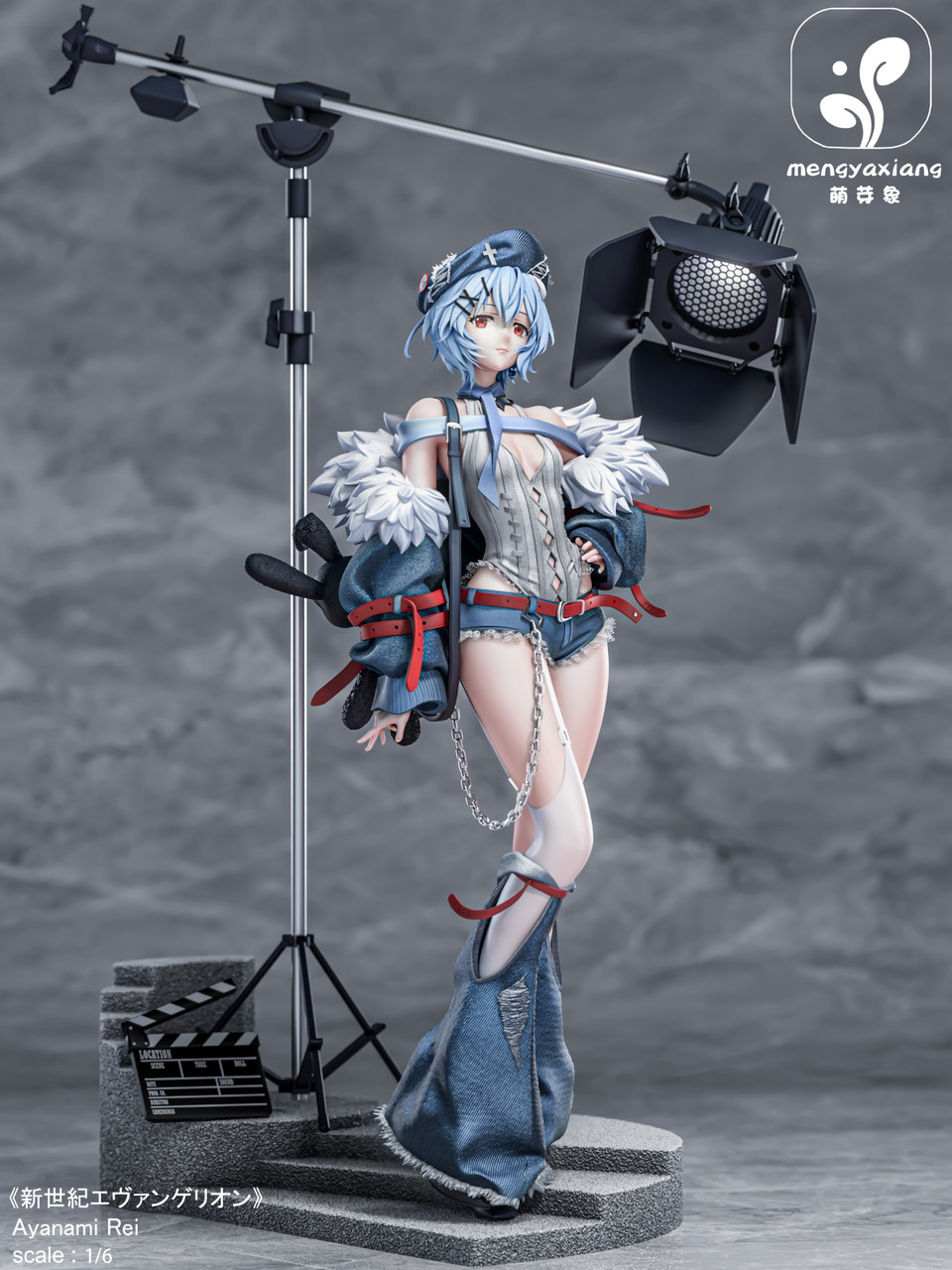 Pre-order * Mengyaxiang Studio EVA Asuka＆Ayanami Rei Resin Statue