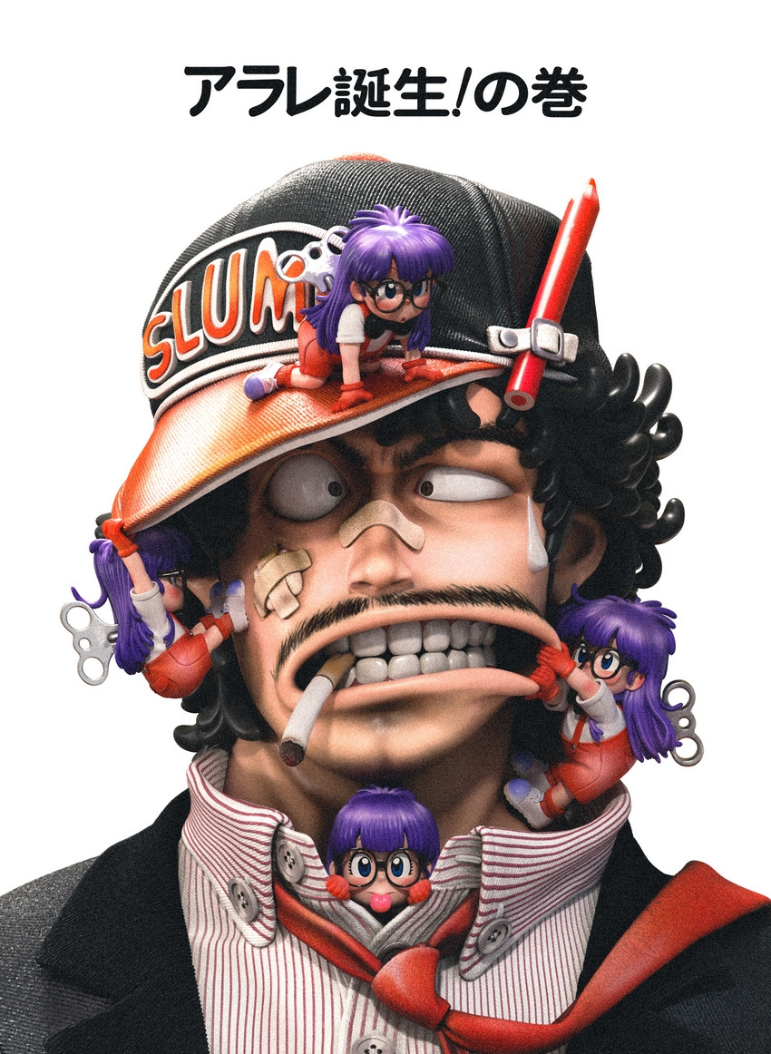 Pre-order * ZOR Studio The Birth of Arale Dr. Slump Resin Statue