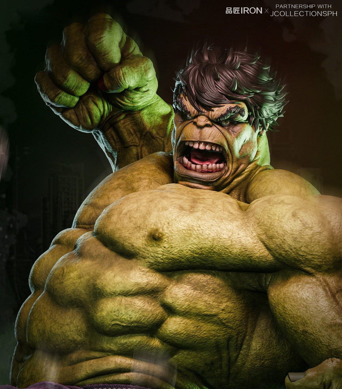 Pre-order * PJMQ Studio The Hulk Resin Statue - Bucket&Shovel