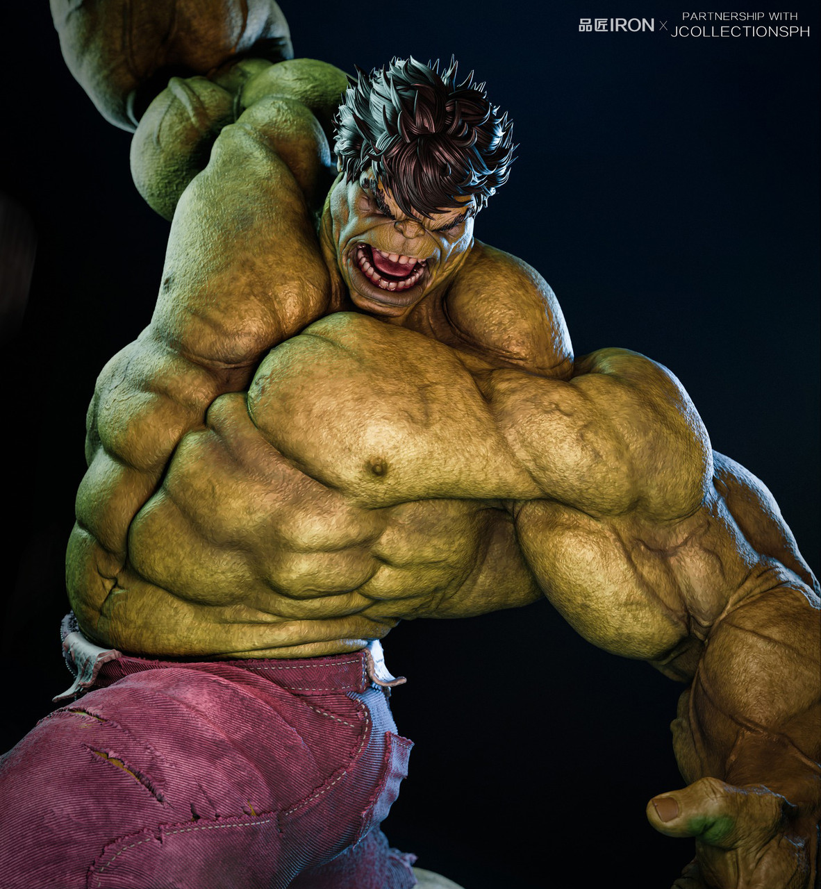 Pre-order * PJMQ Studio The Hulk Resin Statue - Bucket&Shovel