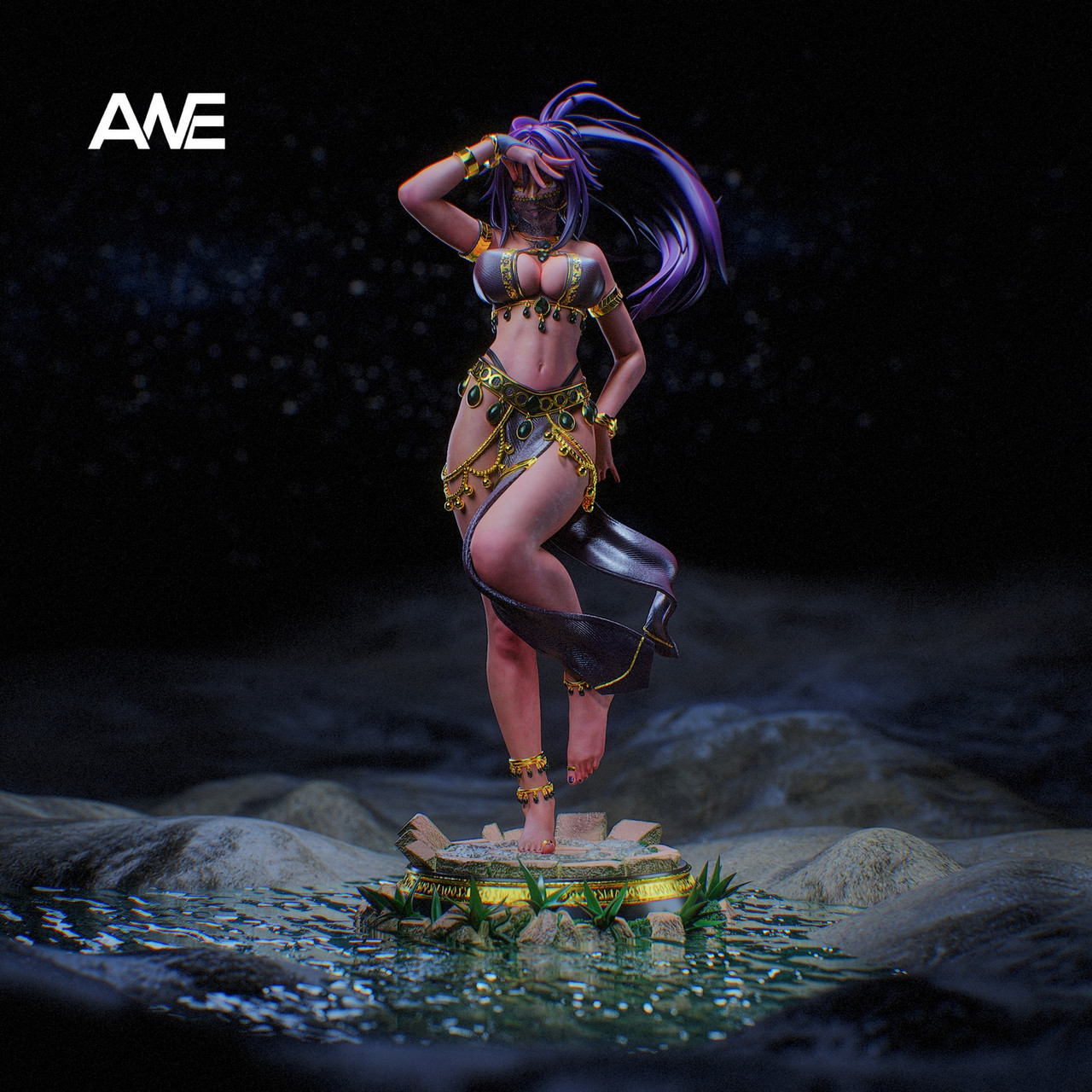 Pre-order * ANE Studio Bleach Dancer Shihouin Yoruichi Resin