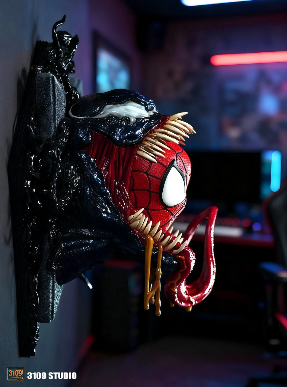 Spider-Man VENOM コールドキャスト製 フィギュア 置物 Symbiotic Spider-Man Venom Figure LED 15in Statue PVC Marvel Model