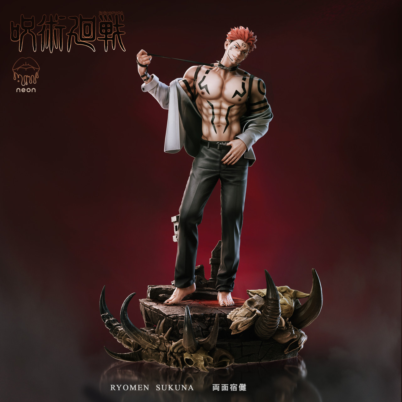 Pre-order * Neon Studio Jujutsu Kaisen Ryomen Sukuna Resin Statue 
