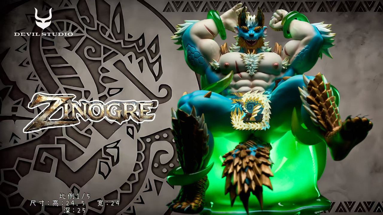 Pre-order * Devil Studio Monster Hunter Zinogre Resin Statue