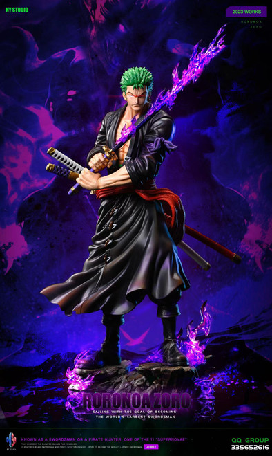* Pre-order * NY Studio One Piece Roronoa Zoro Resin Statue #2