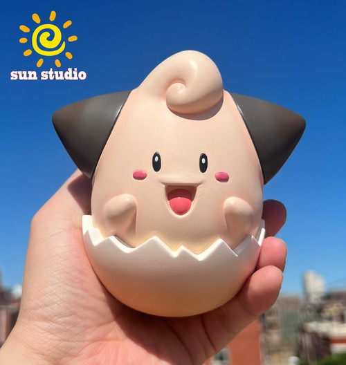 * Pre-order * Sun Studio Pokémon Tumbler series Cleffa＆Clefairy Resin Statue #3