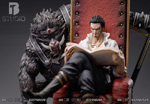 * Pre-order * BT Studio One Piece Sitting position Dracule Mihawk Resin Statue #1