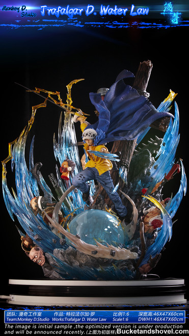 *Pre-order * Monkey D Studio One Piece 1/6 Trafalgar D. Water Law with LED Resin Statue #4