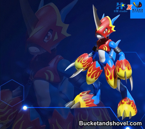 Pre-order * Huanxing Studio Digimon Fladramon Resin Statue