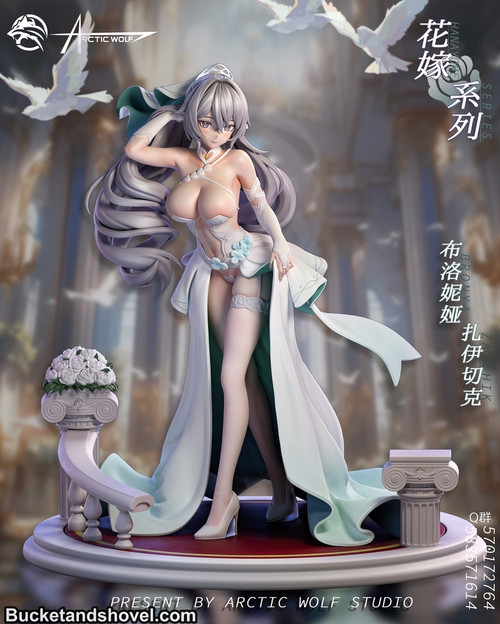 *Pre-order *Adults only Arcticwolf Studio Honkai Impact 3 Wedding Dress Series 3rd Bronya Resin Statue #3