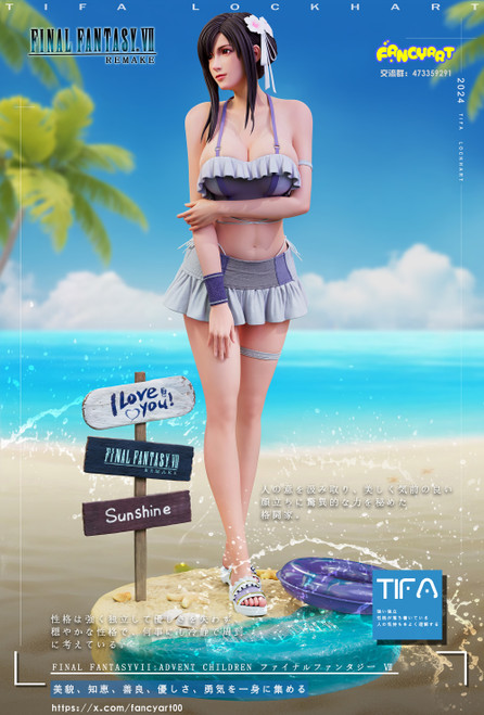 *Pre-order * Fancy Art  Studio Final Fantasy VII Game Bikini Series 01-TIFA Resin Statue #6