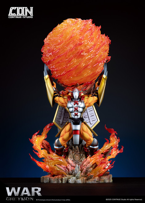 *Pre-order * Continue Studio Digimon War Greymon Gaia Force Resin Statue #8