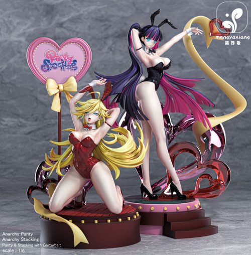 *Pre-order * Mengyaxiang Studio Panty & Stocking with Garterbelt Anarchy Panty＆Anarchy Stocking Resin Statue #1