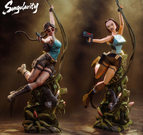 *Pre-order * Singularity Studio Tomb Raider Lara Croft Resin Statue #3