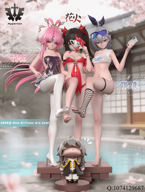 *Pre-order * Hyperion Studio Honkai: Star Rail Fu Xuan＆Sparkle＆Silver Wolf Resin Statue #1