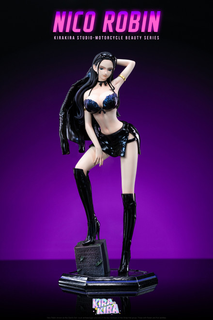 *Pre-order * KiraKira Studio One Piece motorcycle clothing Robin Resin Statue #5