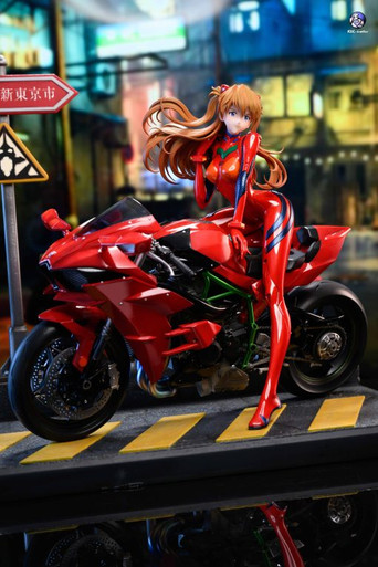 Pre-order * KOL Studio EVA motorcycle girl Asuka Resin Statue